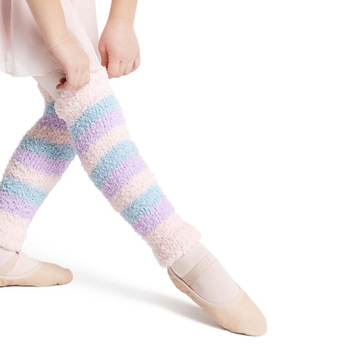 Capezio CK10983C Children's Harmonie 12" Striped Pamper Legwarmers