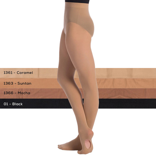 So Danca TS82 Adult Transition /  Convertible Tights with Self Knit Waistband So Danca TS82 Adult Transition /  Convertible Tights with Self Knit Waistband