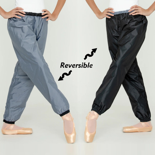 Bullet Pointe 13502 Reversible Ripstop Warm-up Pants - Black/Gray