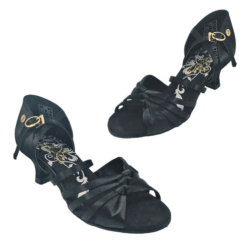 AMD Works 2237 Woman's Latin Ballroom Dance Shoe with 2" Heel