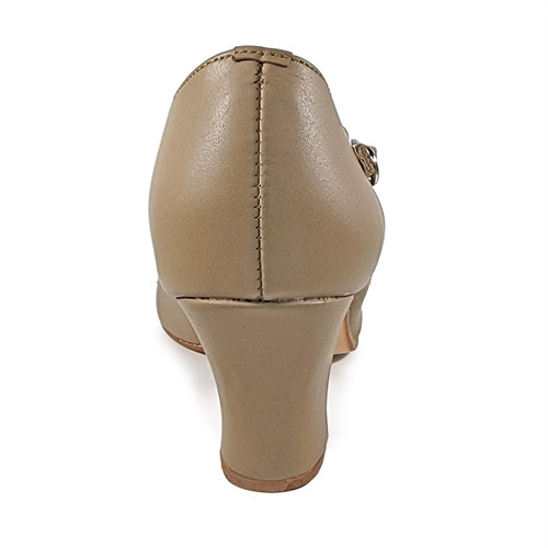 So Danca CH54 Christa T-Strap Leather Character Shoe with 2" Heel