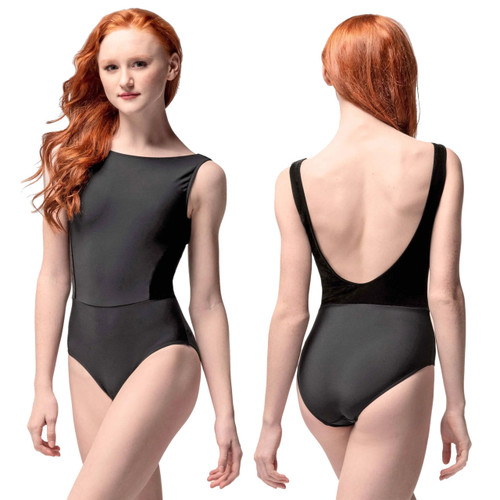 Adult X-Large Eleve Dancewear Allison Tank Leotard with Velvet Accents