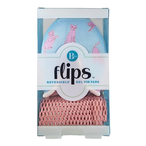 B Plus Printworks 120CAT Flips Reversible Pointe Shoe Toe Pads  - Cat Print
