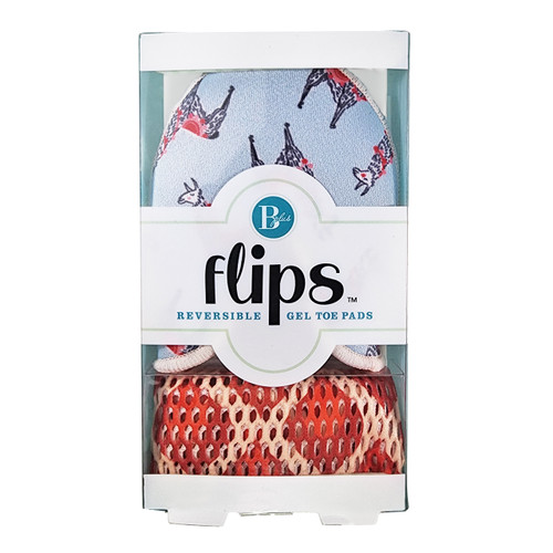 B Plus Printworks 120LMA Flips Reversible Pointe Shoe Toe Pads  - Llama Print