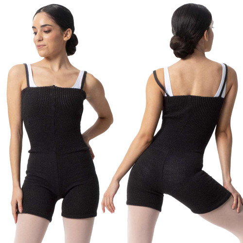 Intermezzo 4587 Knit Warm-Up Shortard Overalls