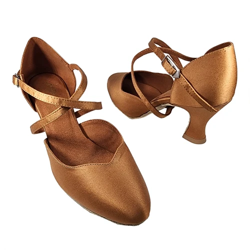 Merlet Chanel Closed Toe Smooth Ballroom Dance Shoe with 2.5" Heel