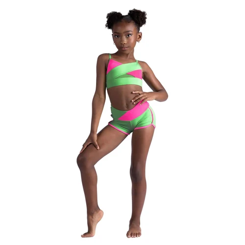 DanzNMotion 26300C Children's Marli Two Tone Camisole Bra Top