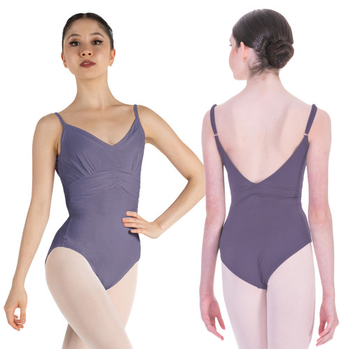 Nikolay DA5101MPN Vanity Camisole Leotard with Shirred Mesh Bodice