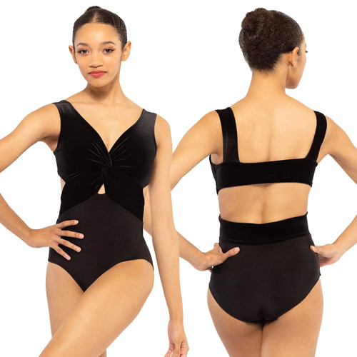Eleve Dancewear Jackie Tank Leotard - Black Velvet