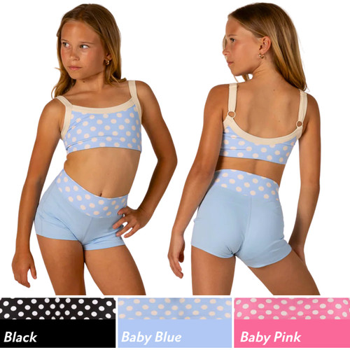 XODanceCo Children's Polka Dot Dance Shorts