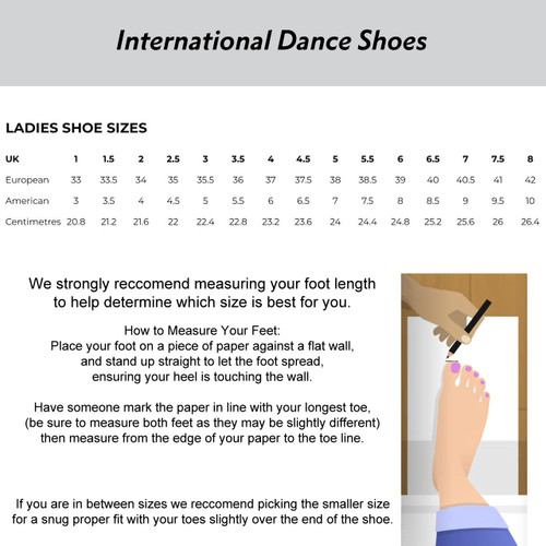 International Dance Shoes Freya Latin Ballroom Shoe with 2.5" IDS Heel