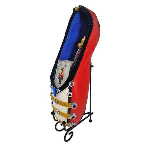 Bespoke Decorative Pointe Shoe - Nutcracker with Removable Necklace