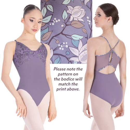 Nikolay DA5121MPN Victoria Twist Front Mesh Back Leotard