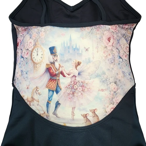 Danse de Paris L0133L Demi Nikita Nutcracker 26 Ebony Camisole Leotard