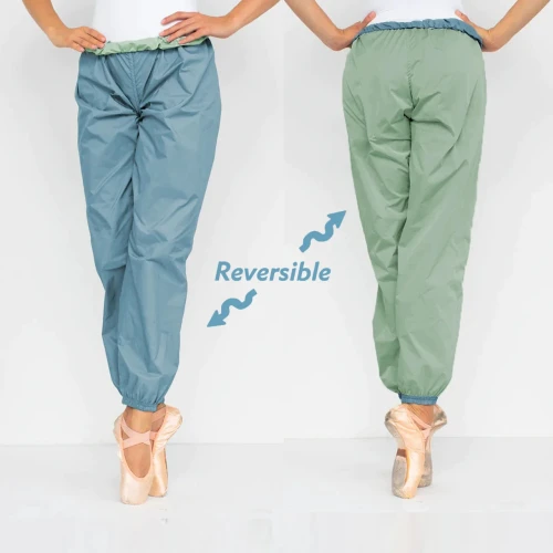 Bullet Pointe 13502 Reversible Ripstop Warm-up Pants - Slate Blue/Mist Green