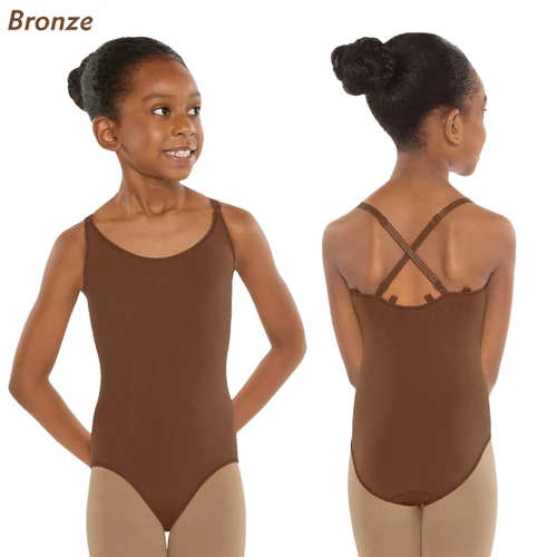 95707C Children's Skin Tone Seamless Camisole Liner Leotard