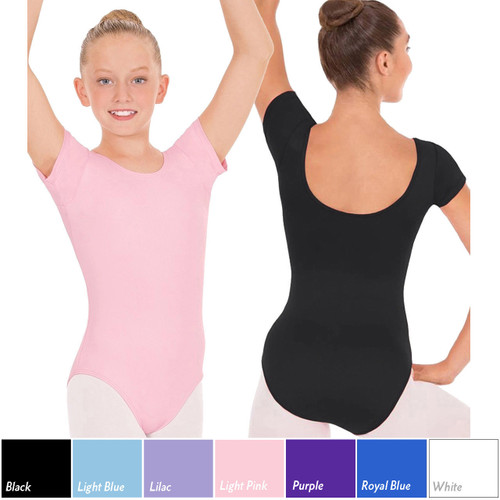 Eurotard 44475C Children's Microfiber Short Sleeve Leotard