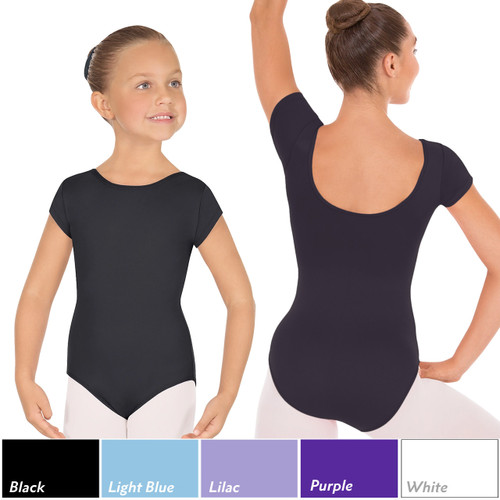 Eurotard 44475C Children's Microfiber Short Sleeve Leotard
