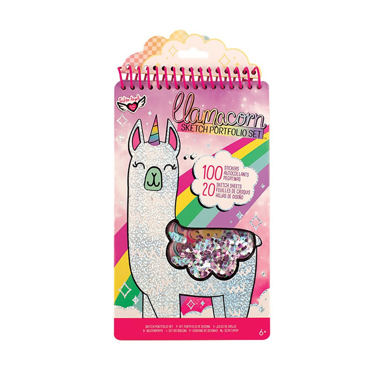 Fashion Angels 12382 Llamacorn Compact Sketch Portfolio