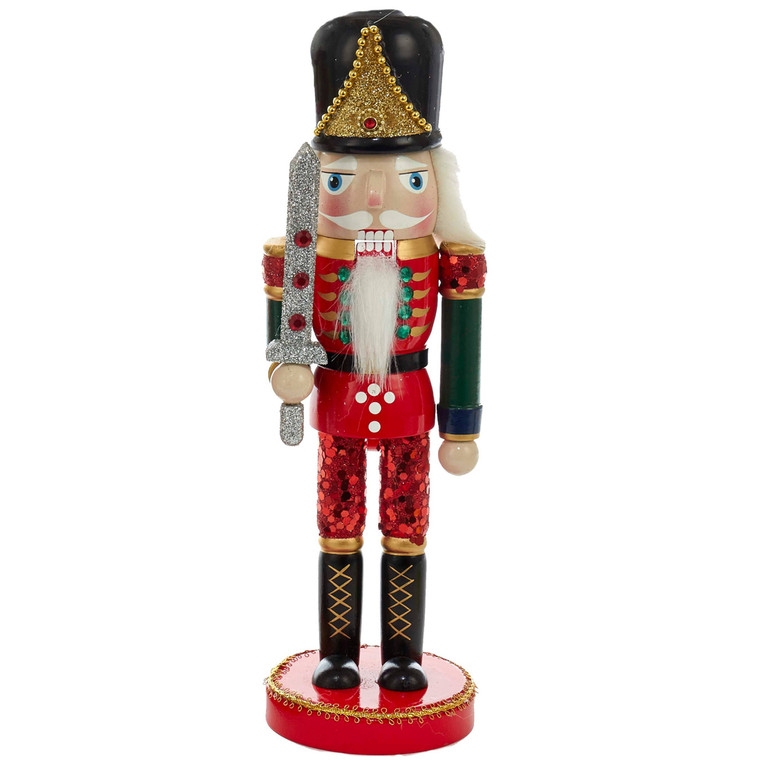 Kurt Adler C4758 10" Wooden Nutcracker Prince with Sword