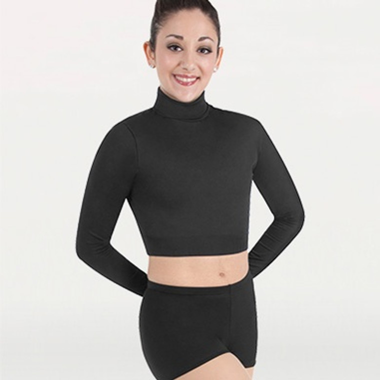 Body Wrappers BWP006 Children's Long Sleeve Pullover Crop Top