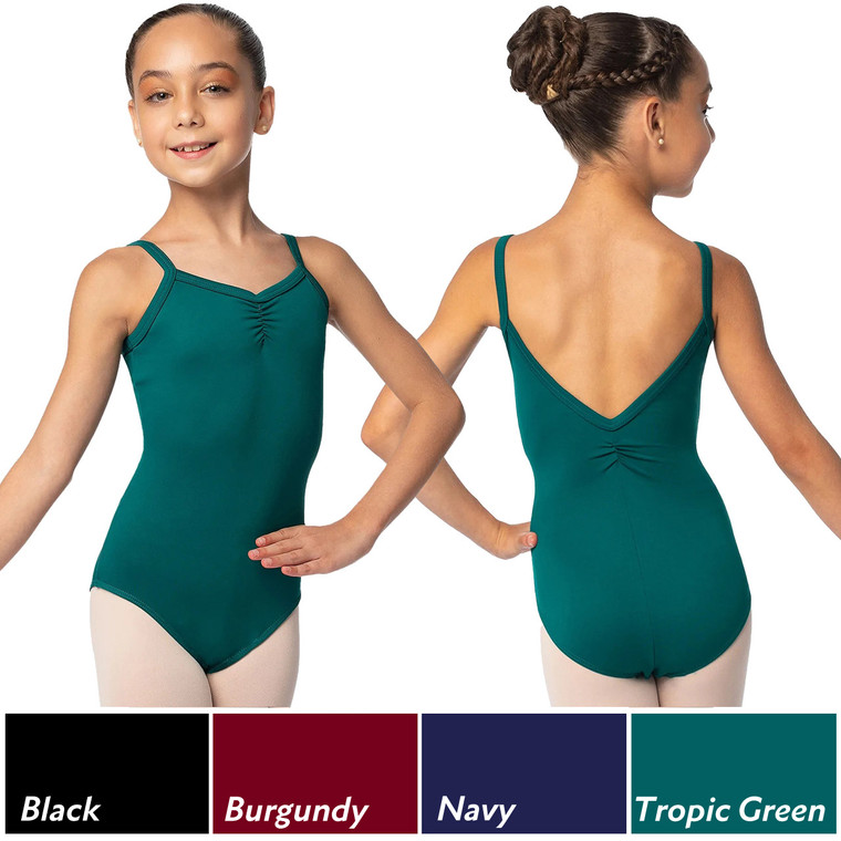 So Danca SL114 Children's Flametta Camisole Leotard with Pinched Front and Back