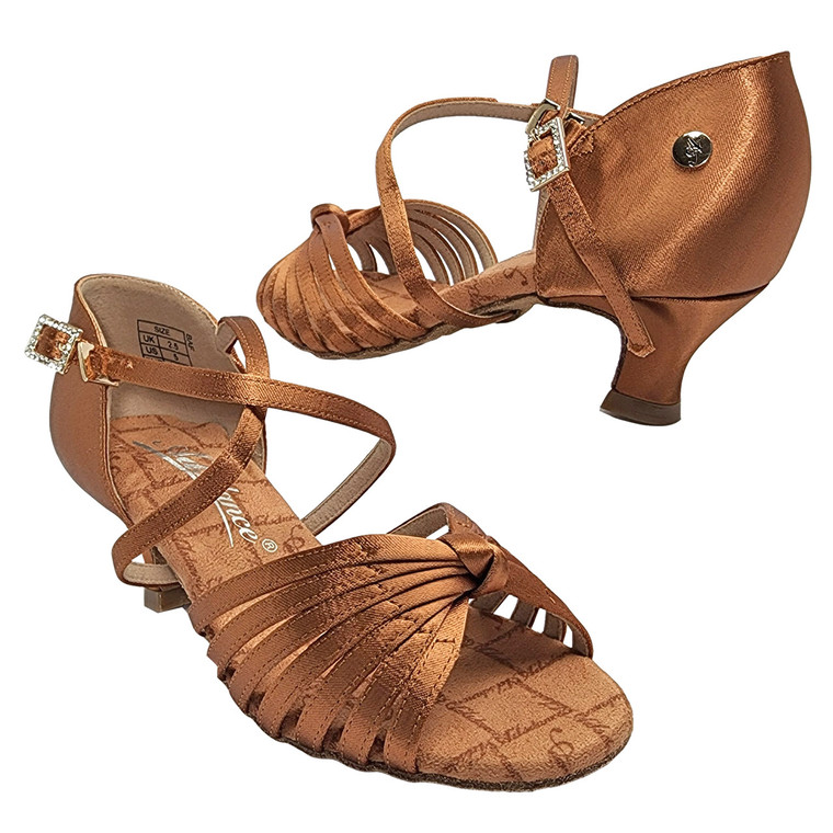 A Plus Dance Shoes A2241 Women's Latin Ballroom Shoe with 2" Heel