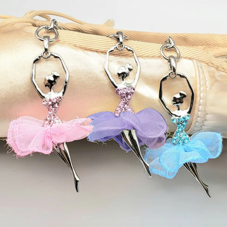 American Dance Supply ADS151 Ballerina Keychain with Petal Tutu