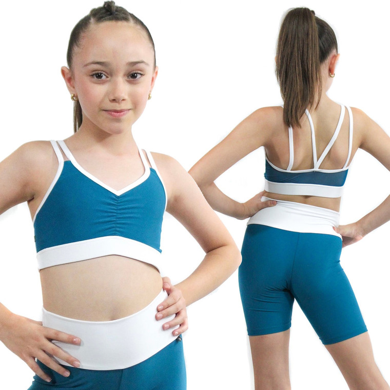 Child Intermediate (6) Daroch Move Dance Shorts with Side Cinch