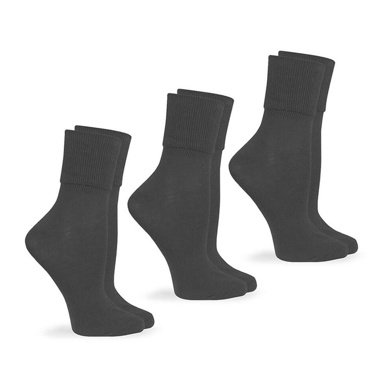 Jefferies Socks 32200 Seamless Turn Cuff Sock 3 Pair Pack