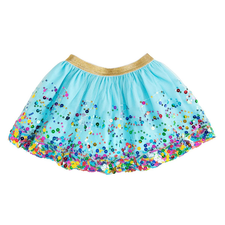 Sweet Wink Children's Aqua Confetti Tutu Skirt