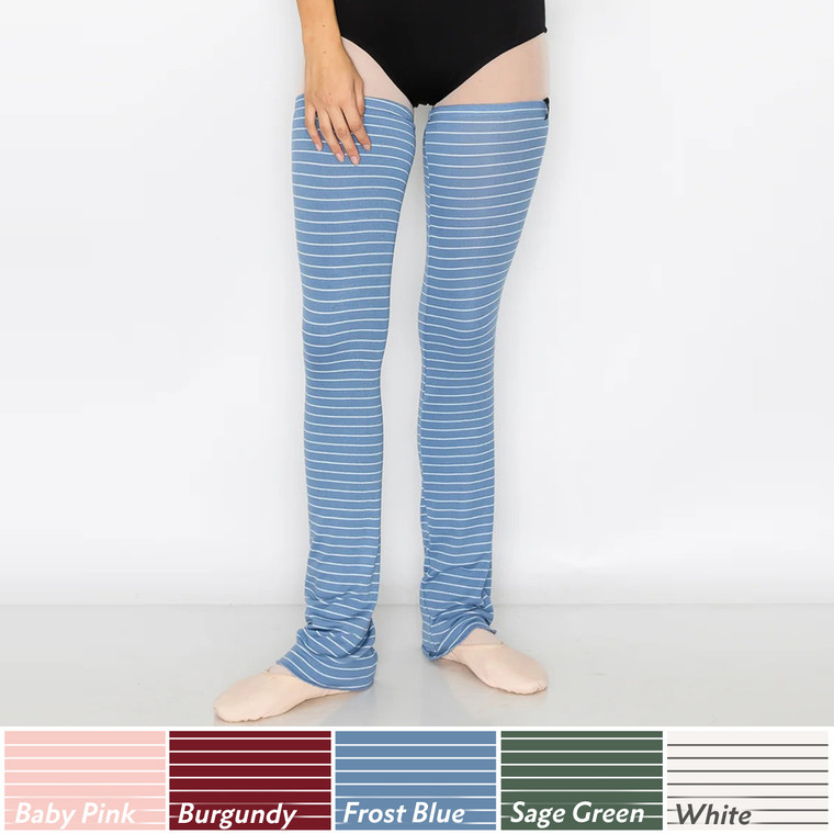 Aluvie AL008 Bee Super Soft 29" Loose Cut Striped Leg Warmers