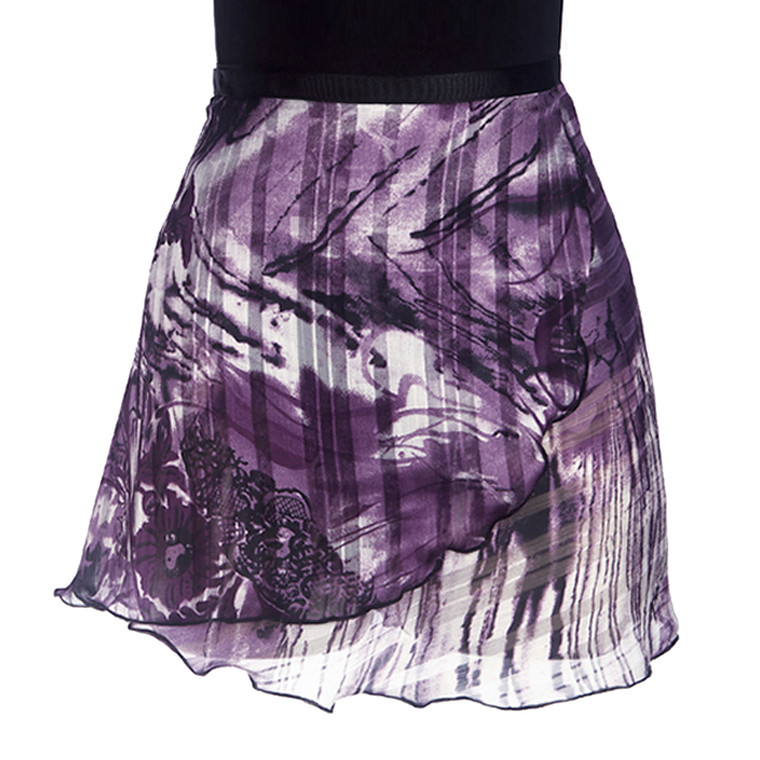 Adult One Size 4481 PM 14" Purple Marble Print Wrap Ballet Skirt