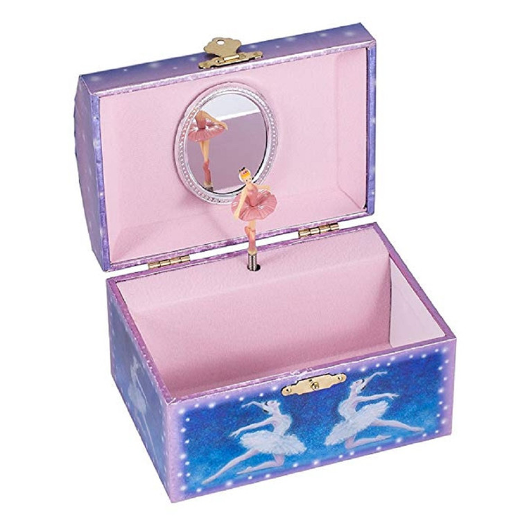 Broadway Gifts Co. JB005 Swan Lake Dancer - Blue Ballerina Music Jewelry Box