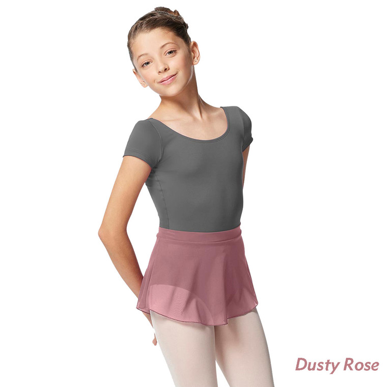 Child Medium (10-12) Lulli Dancewear LUB295C Alisa Pull-On Mesh Skirt