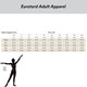 Eurotard 44485 Lattice Front Strappy Back Leotard with Shelf Bra Size Chart