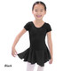 Basic Moves BM5492G Children's Cotton Short Sleeve Leotard with Attached Skirt