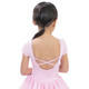 BM9440G Children's Short Sleeve Leotard with Attached Tutu Skirt and Cross Back