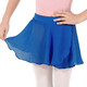 Eurotard 10127 Children's Chiffon Mock Wrap Pull-On Ballet Skirt Royal Blue