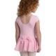 DanzNMotion 2463C Children's Cap Sleeve Dress with Glitter Skirt and Bow Back