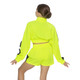 Child Intermediate (6) Daroch Action Crop Jacket - Neon Yellow