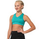 Adult Small Covalent Activewear 9023 Braided Bra Top - Emerald