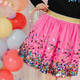 Sweet Wink Children's Raspberry Confetti Tutu Skirt