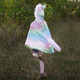 Great Pretenders 52105 Reversible Rainbow Unicorn Dragon Cape