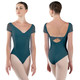 Nikolay DA4070MPN Silvia Mesh Cap Sleeve Leotard