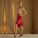 Ruviso Dancewear 1147 Red Latin and Rhythm Ballroom Practice Skirt