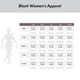 Bloch L8435 Elosia Tank Leotard with Twist Back Detail - Size Chart