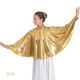 Eurotard 14739 Metallic Mock Neck Praise Cape Angel Wings Gold