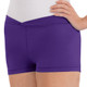 Eurotard 44754C Children's Microfiber V Front Shorts Purple