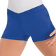 Eurotard 44754C Children's Microfiber V Front Shorts Royal Blue